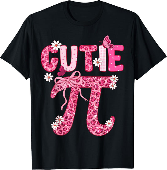 Cutie Pi Day Women Kids Men Toddler Math Teacher Student T-Shirt - T-Shirt | Black