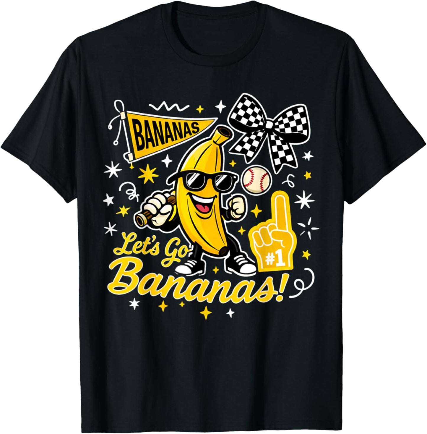 Funny Banana Adults T-Shirt - T-Shirt | Black
