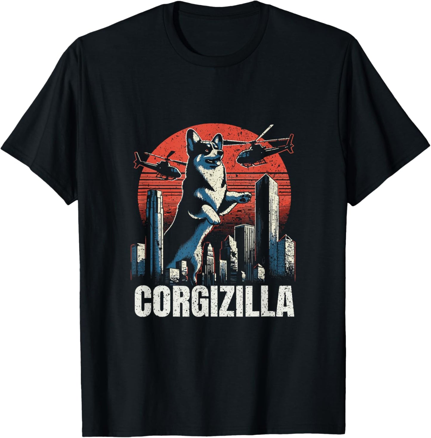 Corgi Owner Corgizilla T-Shirt - T-Shirt | Black