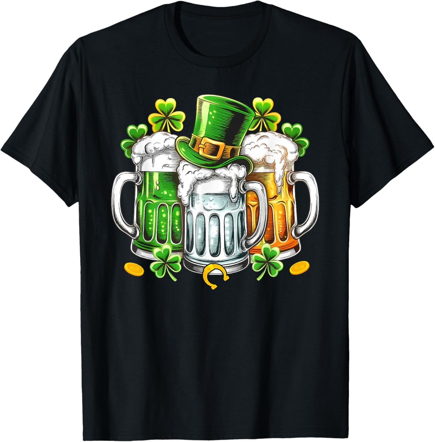 St Patricks Day Beer Drinking Women Saint Pattys T-Shirt - T-Shirt | Black