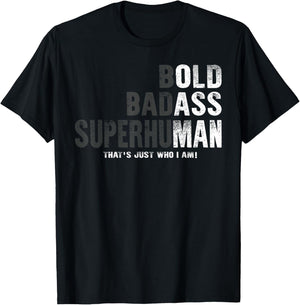 Funny Old Man Saying Gag Gift Birthday for Dad Fathers Day T-Shirt - T-Shirt | Black