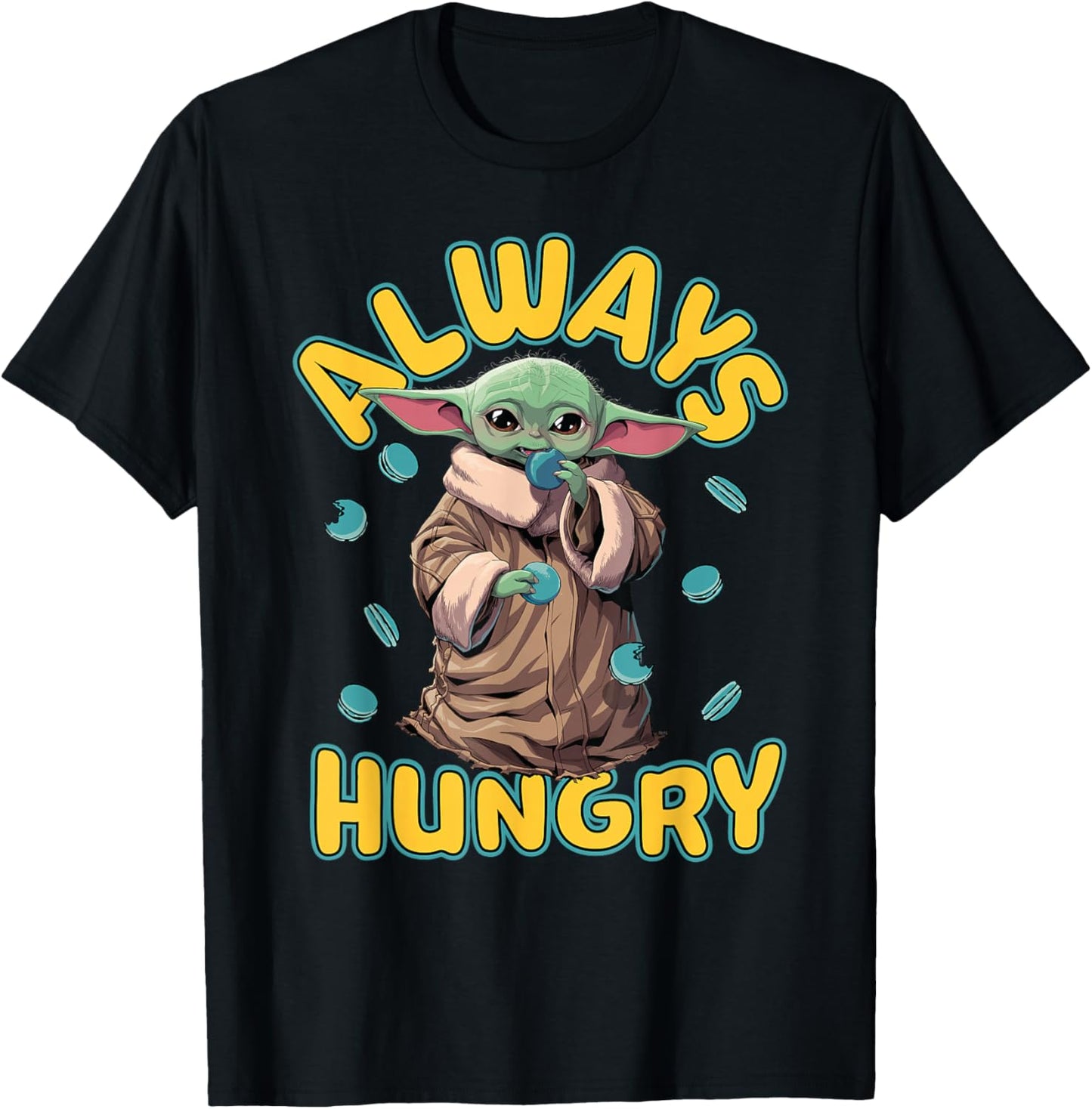 Star Wars: The Mandalorian and Grogu Movie Always Hungry T-Shirt - T-Shirt | Black