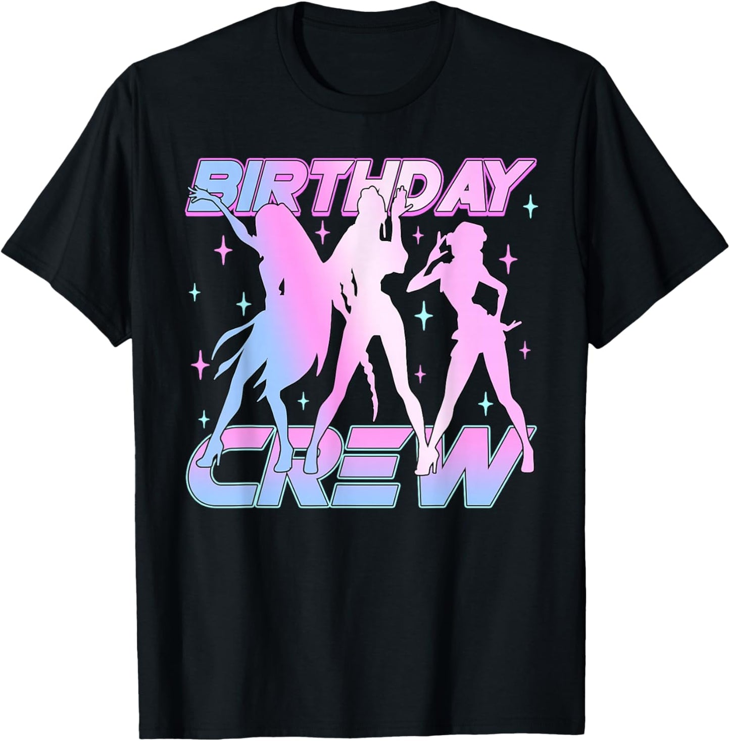Birthday Crew Birthday Girl Loving Kpop Family Matching T-Shirt - T-Shirt | Black