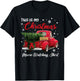 This is My Christmas Movie Watching Shirt Vintage Red Truck T-Shirt - T-Shirt | Black