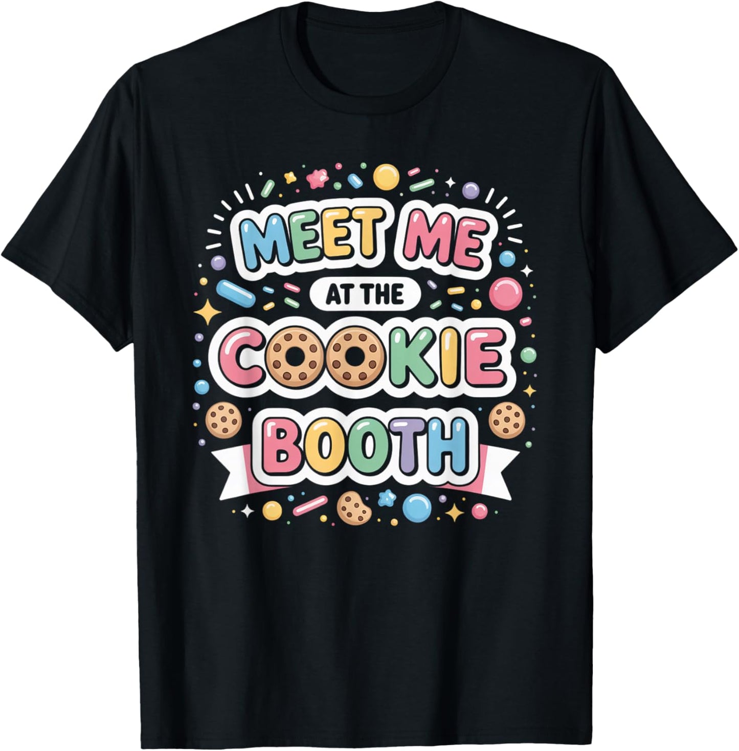 Scout for Girls Cookie Dealer Meet Me at The Cookie Booth T-Shirt - T-Shirt | Black
