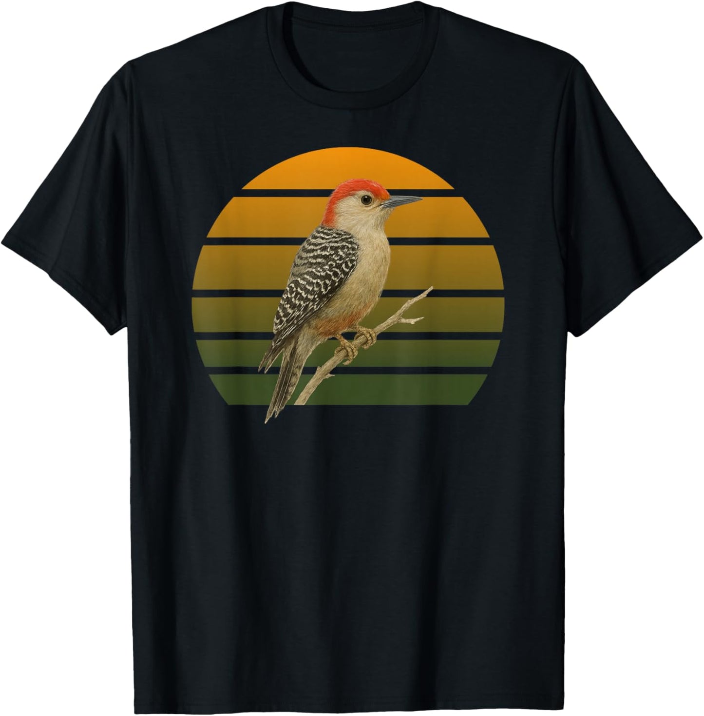 Red-Bellied Woodpecker Birdlover Birdwatcher Birding Bird T-Shirt - T-Shirt | Black