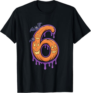 Fun Six Seven 6 7 Meme Design Couples Halloween T-Shirt - T-Shirt | Black