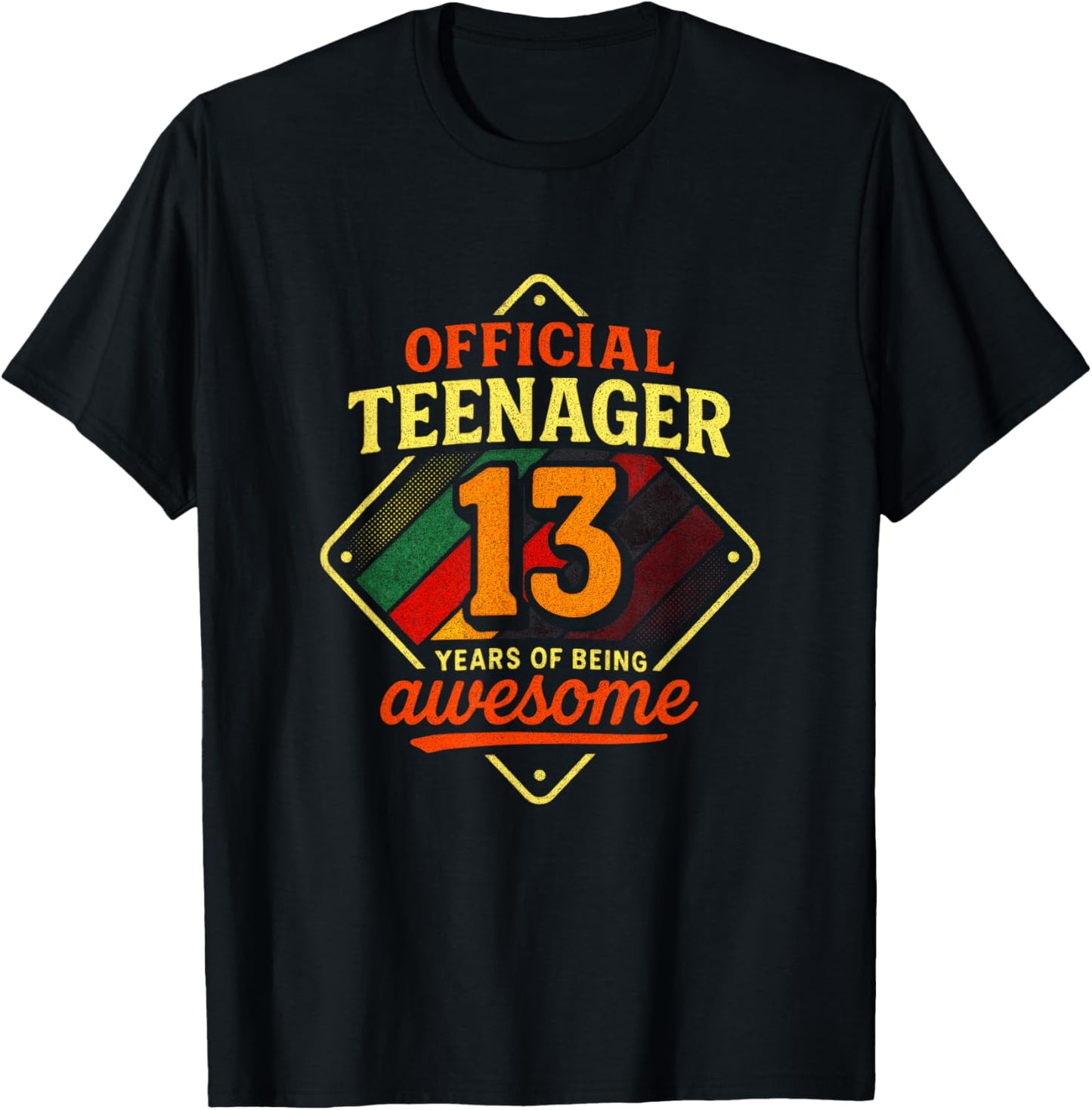 Official Teenager 13 - Birthday Celebration T-Shirt - T-Shirt | Black