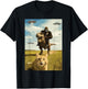 Cat Bigfoot On Dino UFO Selfie Funny Sasquatch Trex Meme Kid T-Shirt - T-Shirt | Black