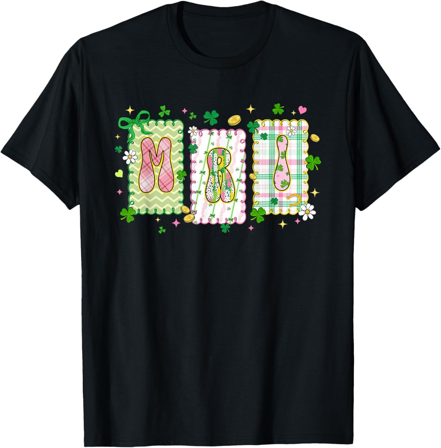 MRI Technologist St Patrick's Day Rad Tech Lucky Shamrock T-Shirt - T-Shirt | Black