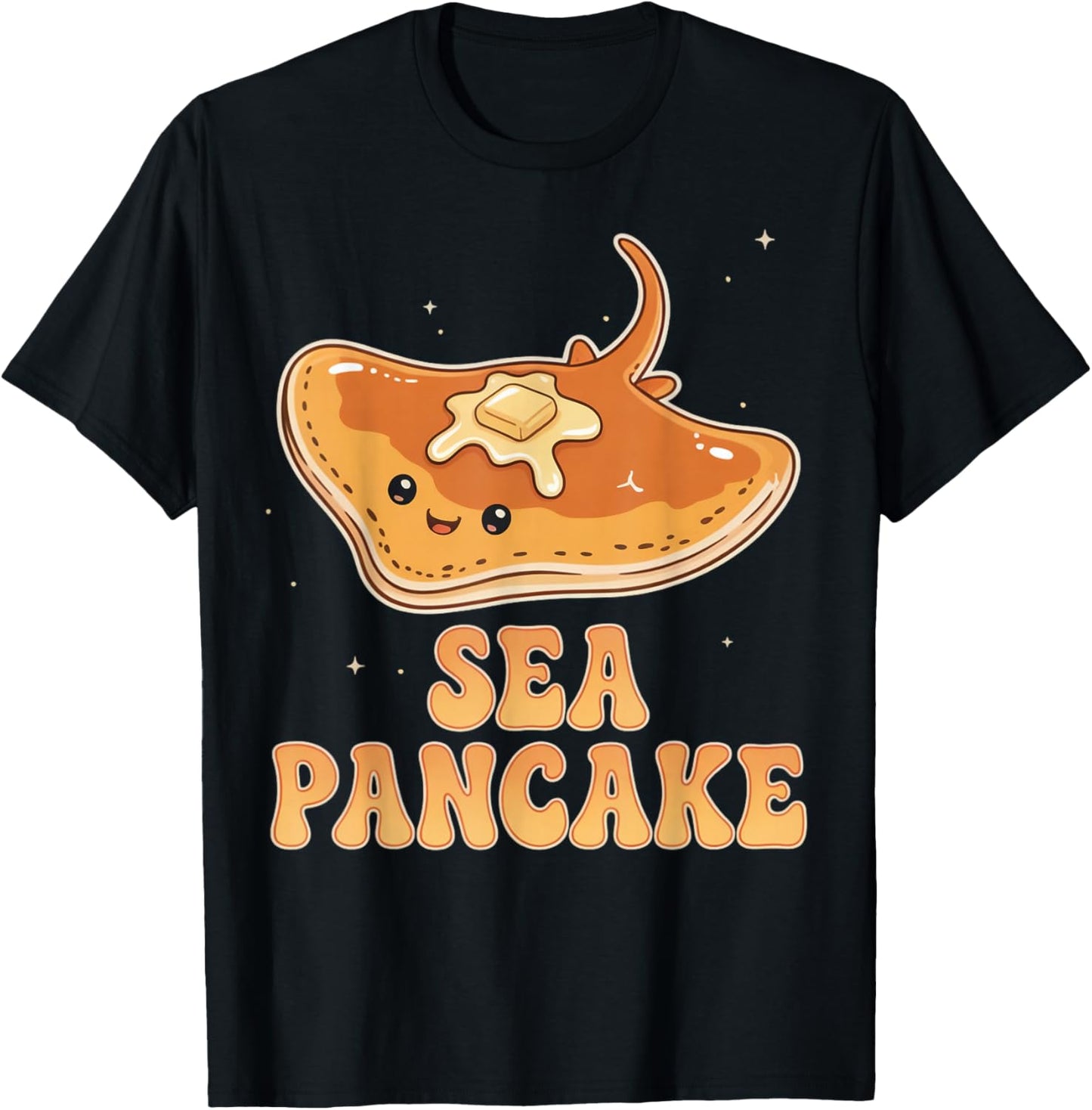 Sea Pancake Stingray Sea Ocean Stingray Animal Manta Ray T-Shirt - T-Shirt | Black