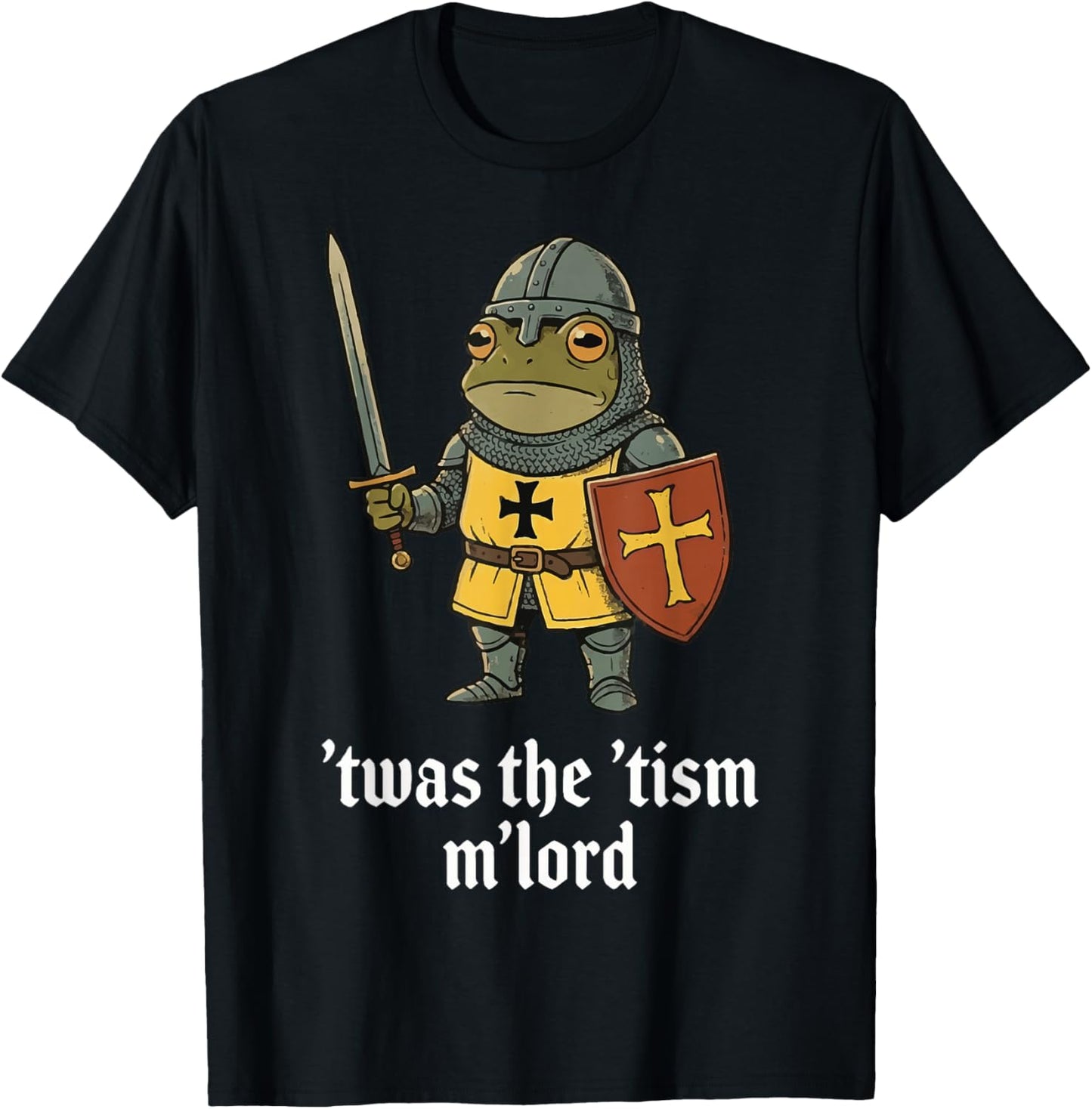 T'was The 'Tism M'lord Frog T-Shirt - T-Shirt | Black