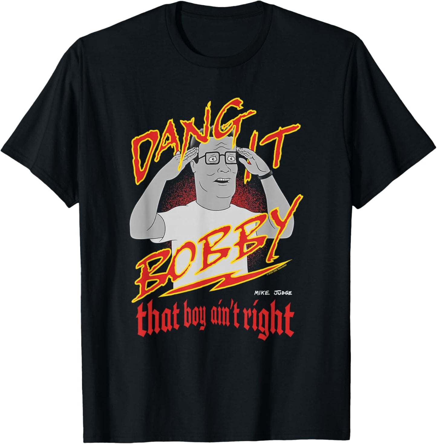 KOTH Hank Dang It Bobby That Boy Ain't Right Retro Cartoon T-Shirt - T-Shirt | Black
