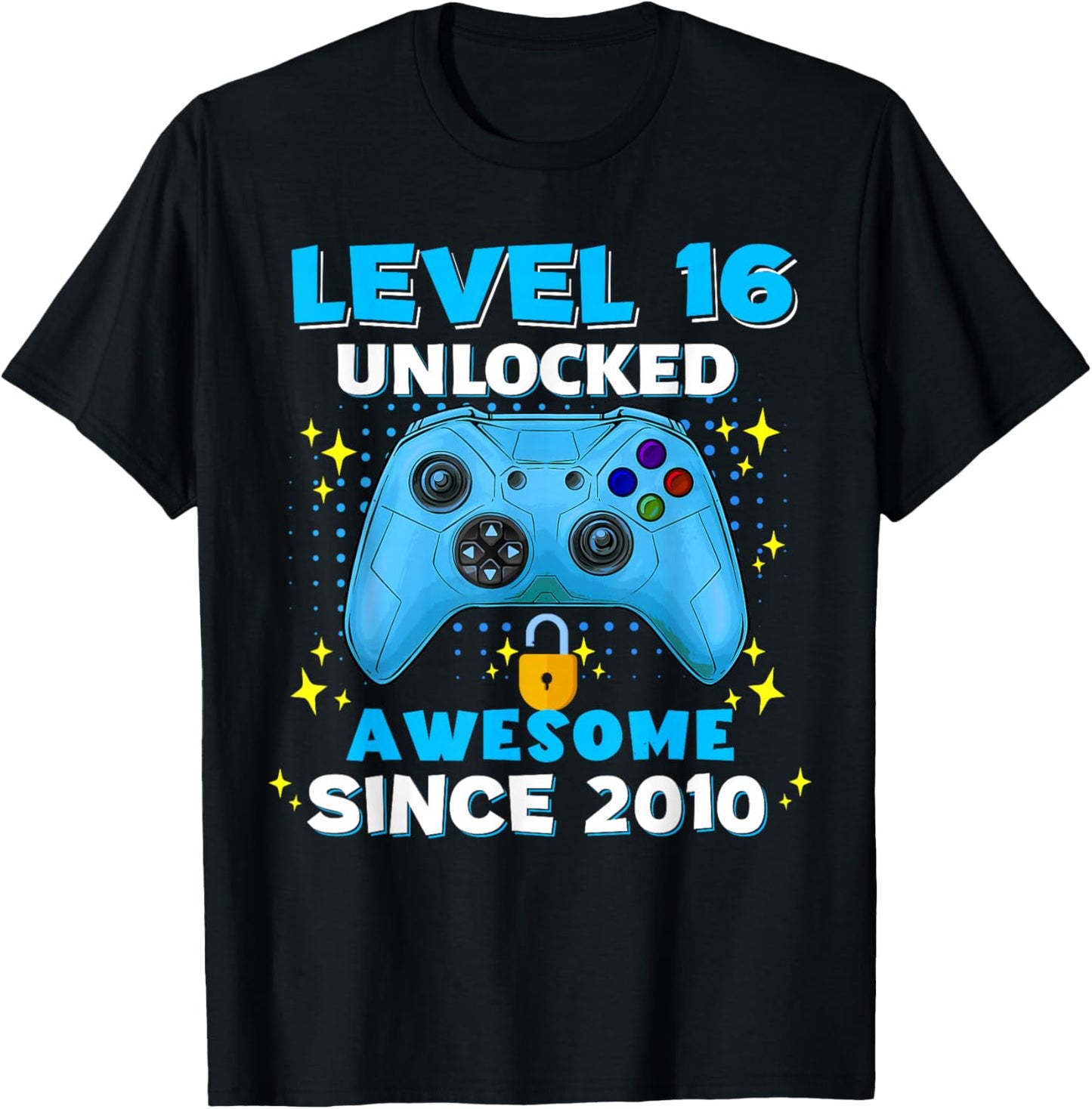 16th Birthday for Boys 16 Years Birthday Kids Gifts T-Shirt - T-Shirt | Black
