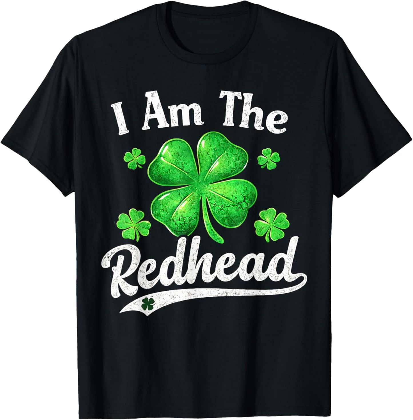 I Am The Redhead Dibs on The Redhead Funny St Patricks Day T-Shirt - T-Shirt | Black