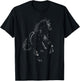 Elegant Black Horse Art Men & Horse Lovers T-Shirt - T-Shirt | Black