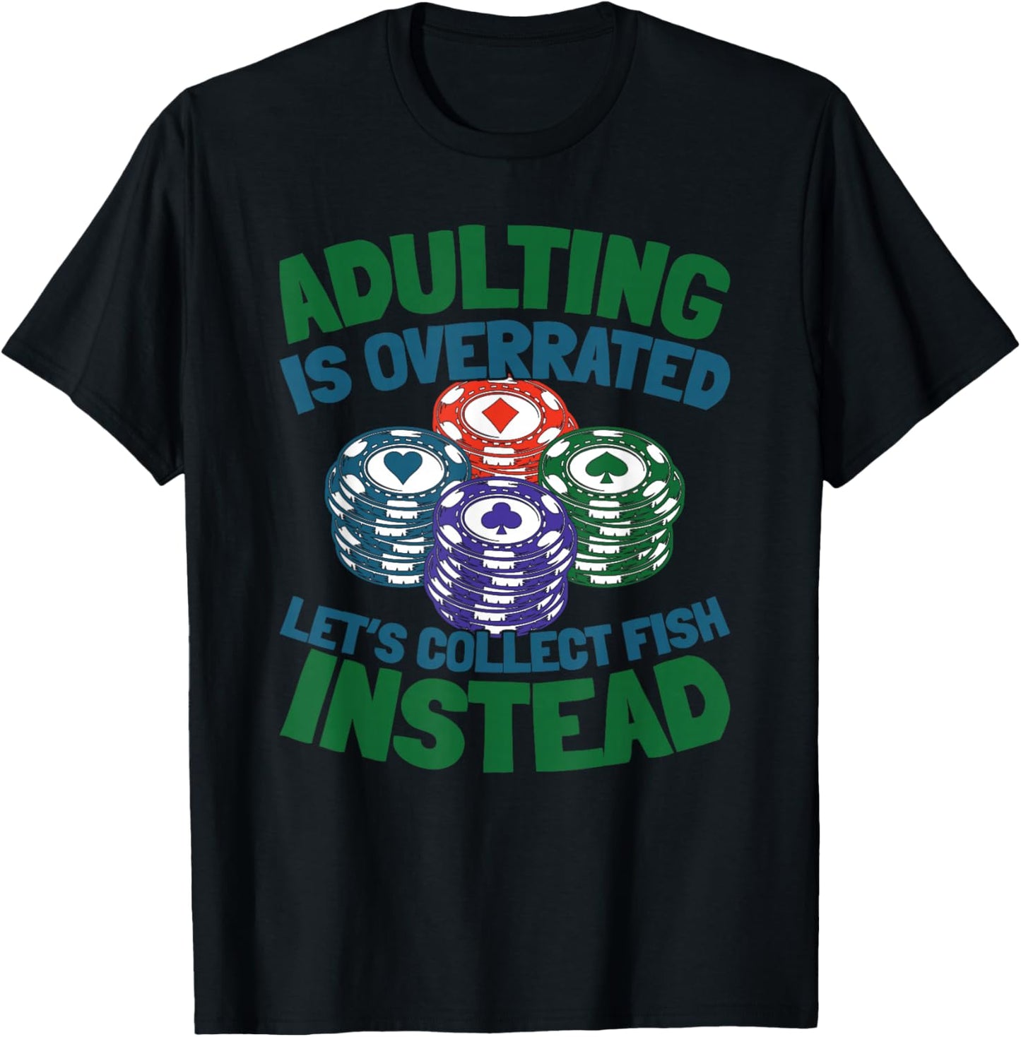 Poker Texas Holdem Gambling - Gambler Cards Poker T-Shirt - T-Shirt | Black