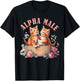 Cat Owner Alpha Cute Kitten Meme Male Men or Women T-Shirt - T-Shirt | Black