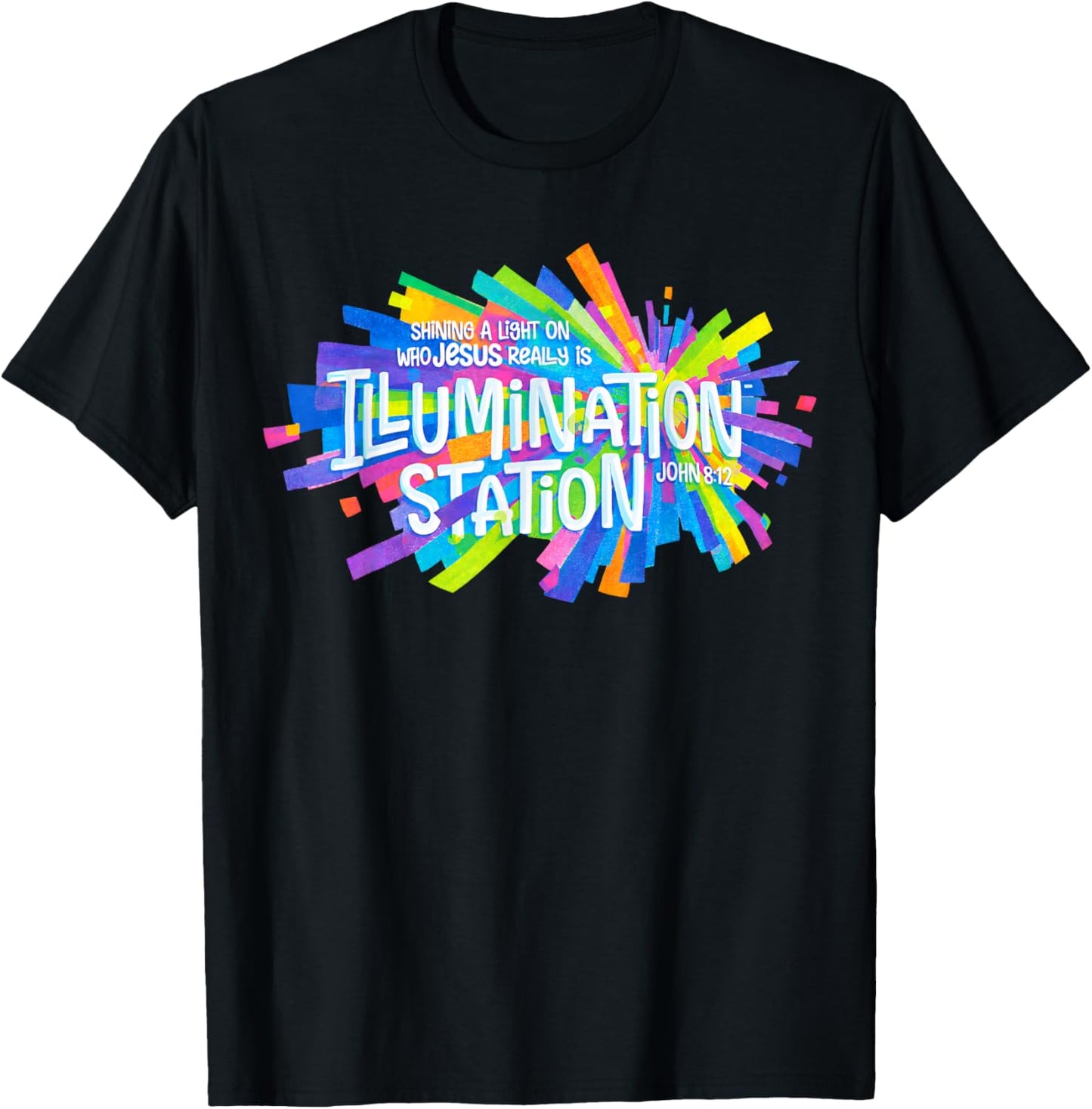 Illumination Station VBS 2026 Vacation Bible School 2 Sided T-Shirt - T-Shirt | Black