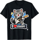 Guitar Kat T-Shirt - T-Shirt | Black