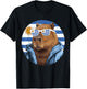 Uruguay Flag Capybara Uruguayan Roots T-Shirt - T-Shirt | Black