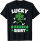Funny Lucky Running Irish Shamrock St Patricks Day 5k Run T-Shirt - T-Shirt | Black