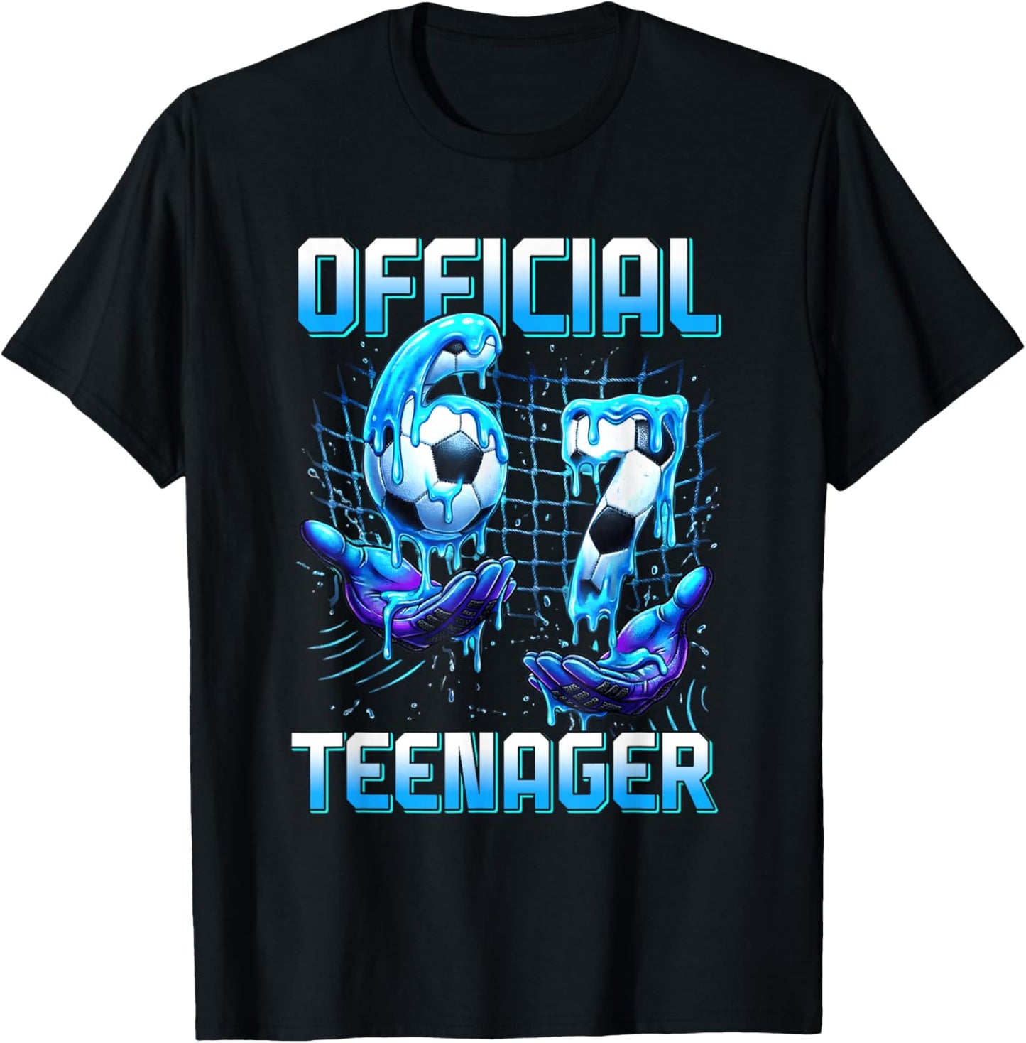 6+7 Year Old Boys Girls Teenager 13th Birthday Funny 67 T-Shirt - T-Shirt | Black