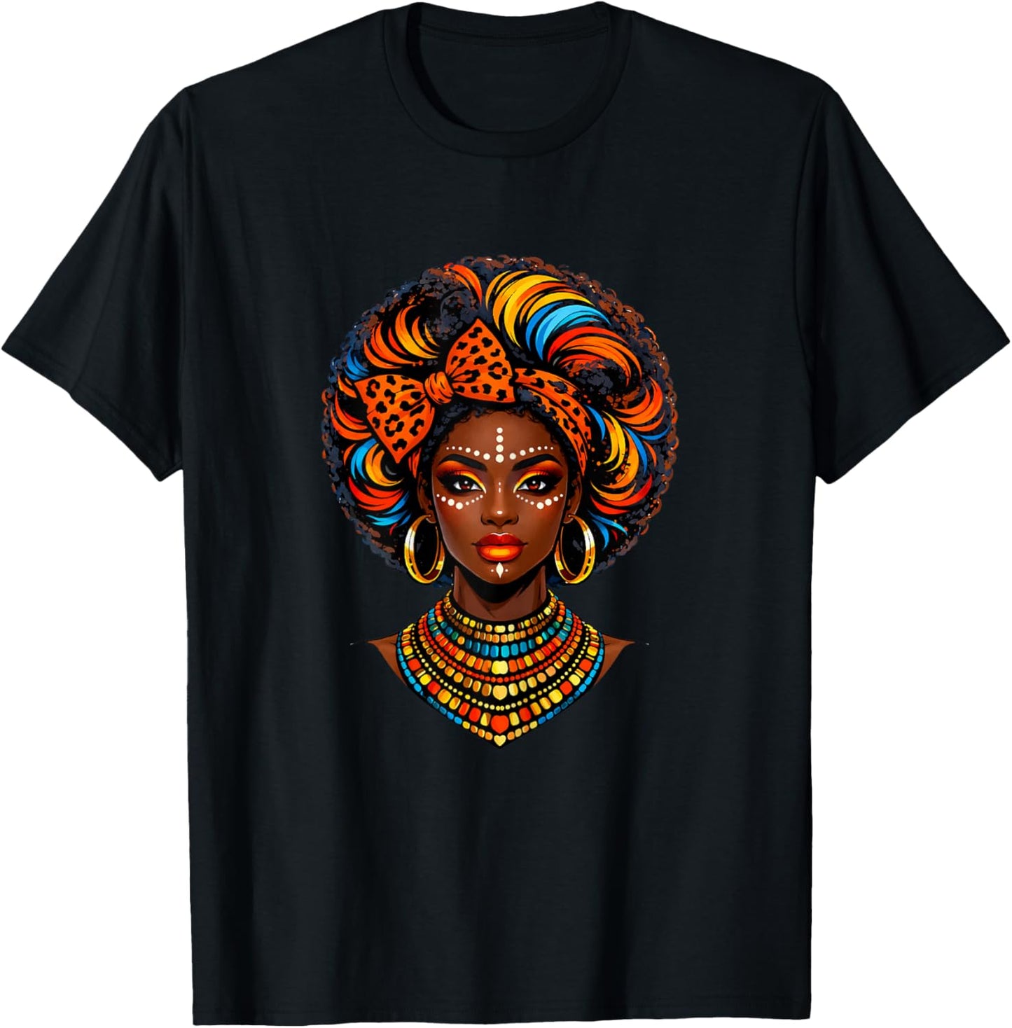 Black Queen Dripping Afro Melanin Black History Month Women T-Shirt - T-Shirt | Black