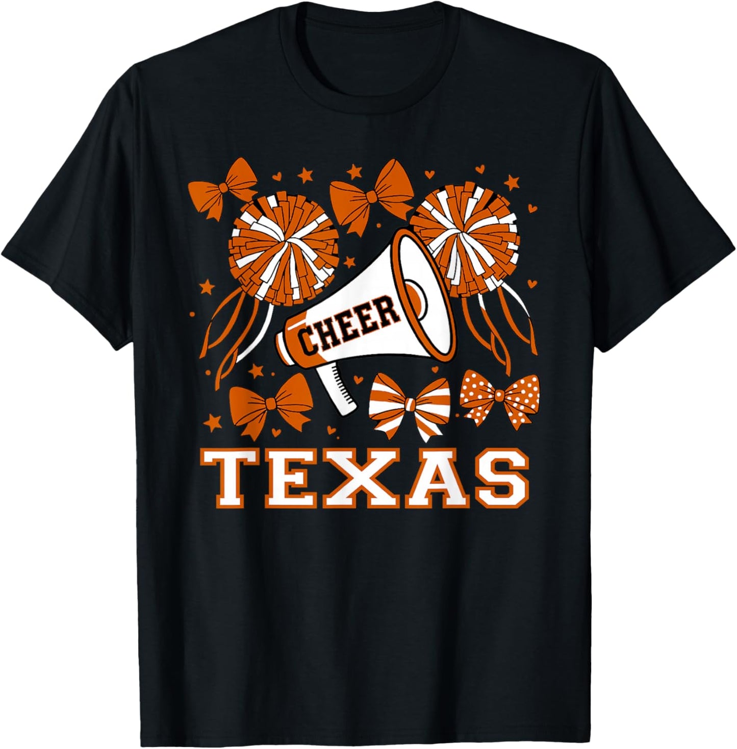 Texas Coquette Cheer Bow Girls Sisters Kids T-Shirt - T-Shirt | Black