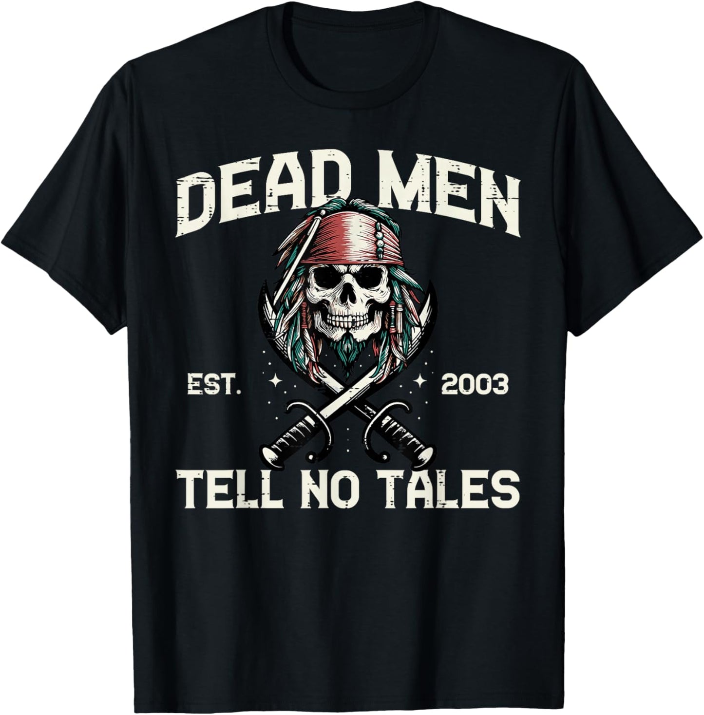 Cool Pirate Costume Men Women Kids Boys Girls Teen T-Shirt - T-Shirt | Black