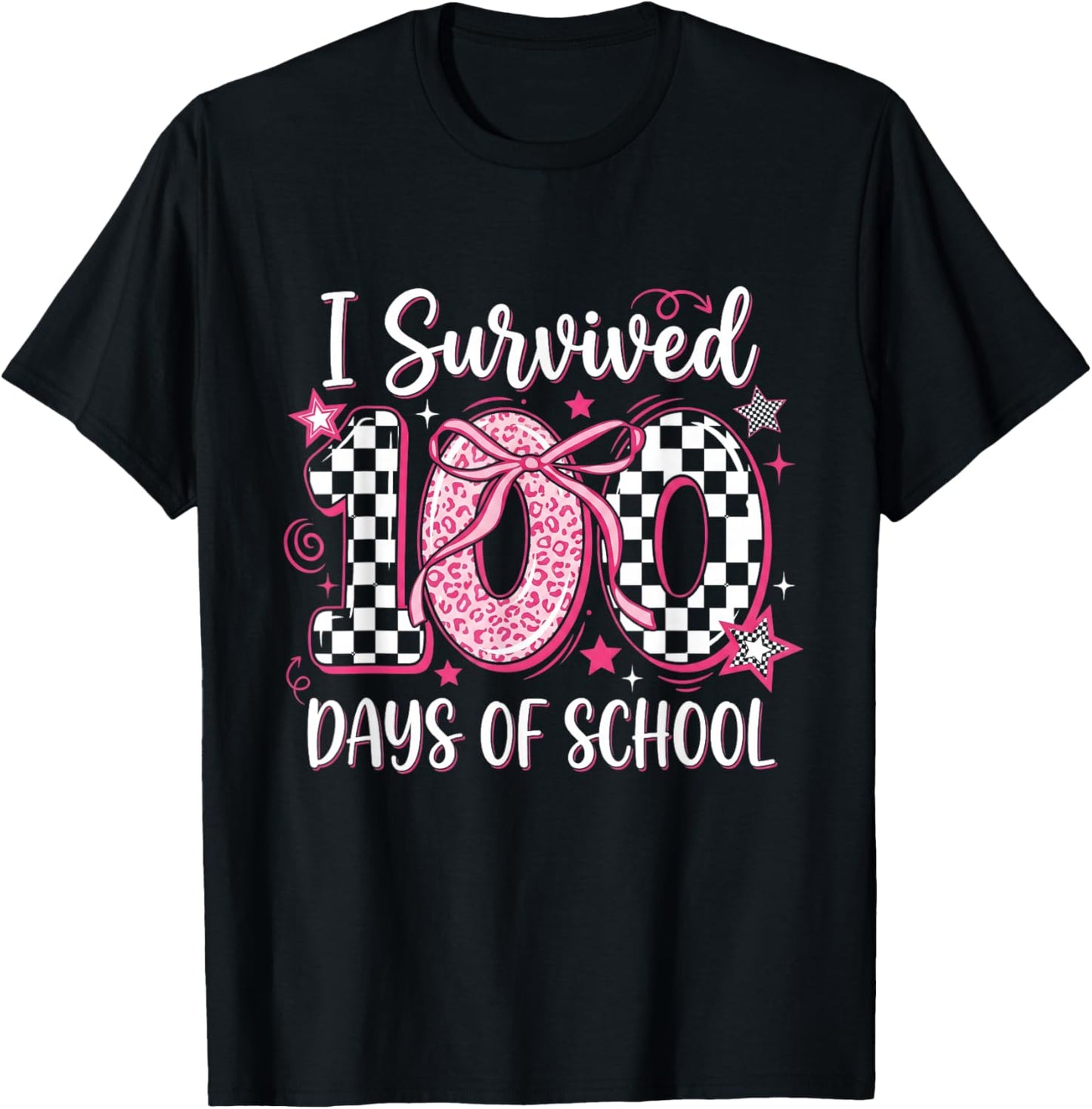 I Survived 100 Days of School 100th Days of School T-Shirt - T-Shirt | Black
