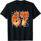 67 Ice Cream Drip Basketball Teens Boys Slang Six Seven Meme T-Shirt - T-Shirt | Black