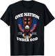 One Nation Under God Patriotic Eagle Design T-Shirt - T-Shirt | Black