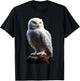Snowy Owl Barn Eagle Arctic Owl Cute White Polar Owls T-Shirt - T-Shirt | Black