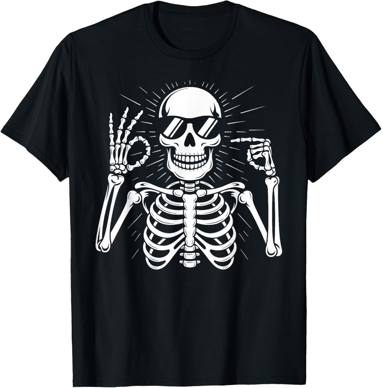 67 Skeleton Six Seven Halloween T-Shirt - T-Shirt | Black