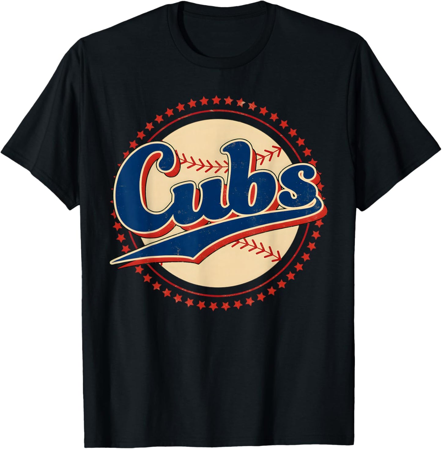 Vintage Cubs Gifts Women Boys Girls Kids T-Shirt - T-Shirt | Black