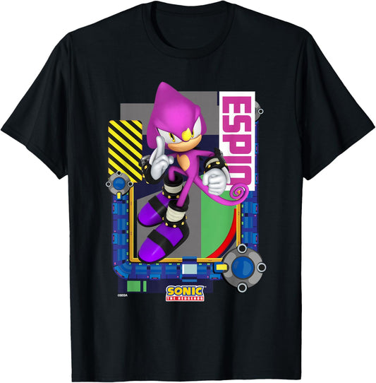 Sonic The Hedgehog - in The Zone - Espio T-Shirt - T-Shirt | Black
