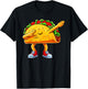 Dabbing Taco Mexican Food Dab Boys Kids Funny Cinco De Mayo T-Shirt - T-Shirt | Black