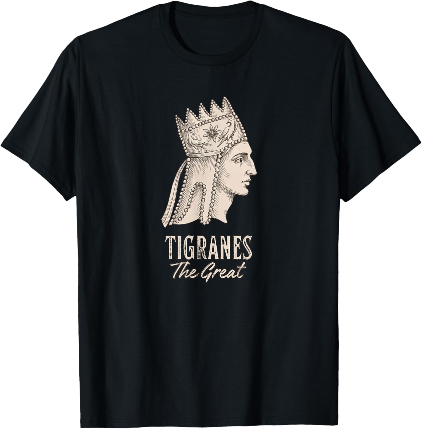 Tigranes The Great Armenian Empire King T-Shirt - T-Shirt | Black