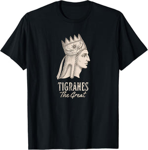 Tigranes The Great Armenian Empire King T-Shirt - T-Shirt | Black