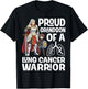 Proud Grandson of A Lung Cancer Warrior Awareness Grandma T-Shirt - T-Shirt | Black