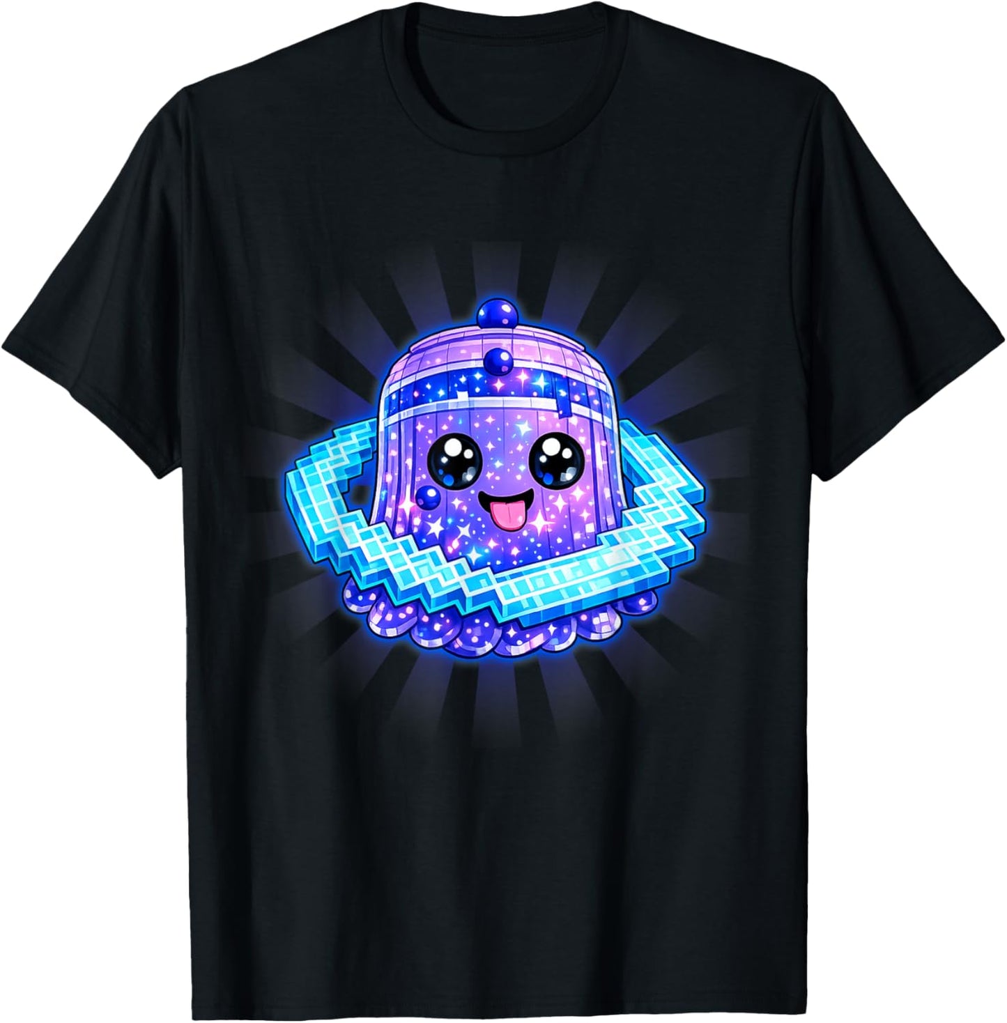 Funny Galactio Fantasma Escape Tsunami Brainrot T-Shirt - T-Shirt | Black