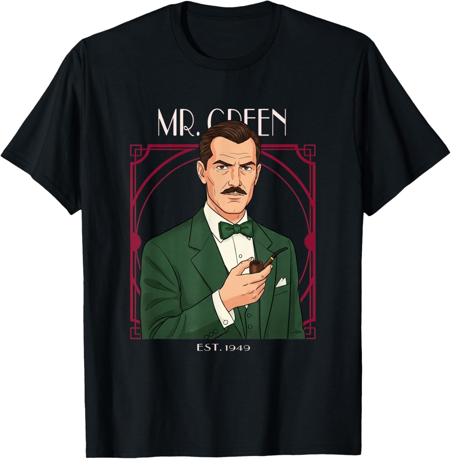 Mr Green - Clue Game T-Shirt - T-Shirt | Black
