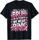 Bruh in October We Wear Pink Breast Cancer Awareness Support T-Shirt - T-Shirt | Black
