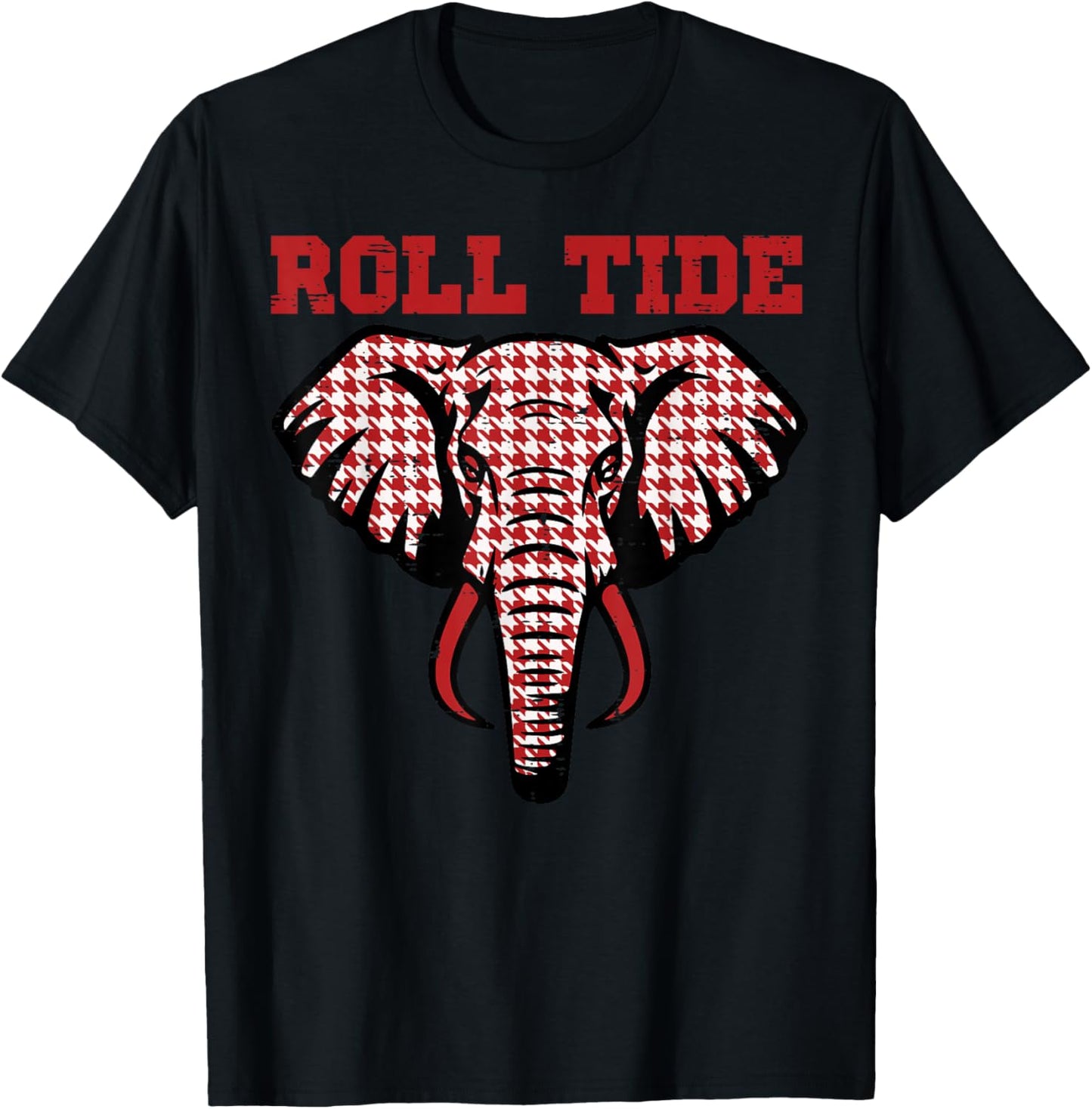 Elephant Roll Tide Women Kids Boys Girls Youth Teen Men T-Shirt - T-Shirt | Black