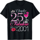 Chapter 25 Fabulous Since 2001 25th Birthday Queen Diamond T-Shirt - T-Shirt | Black