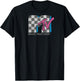 MTV Distressed Vintage Checkerboard Logo Music Television Raglan Baseball T-Shirt - T-Shirt | Black