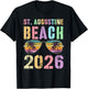 Cute ST Augustine Beach 2026 Vacation Swimming Trip Matching T-Shirt - T-Shirt | Black