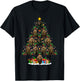 Bear Christmas Tree Lights Santa Bear Animal Lover Xmas T-Shirt - T-Shirt | Black