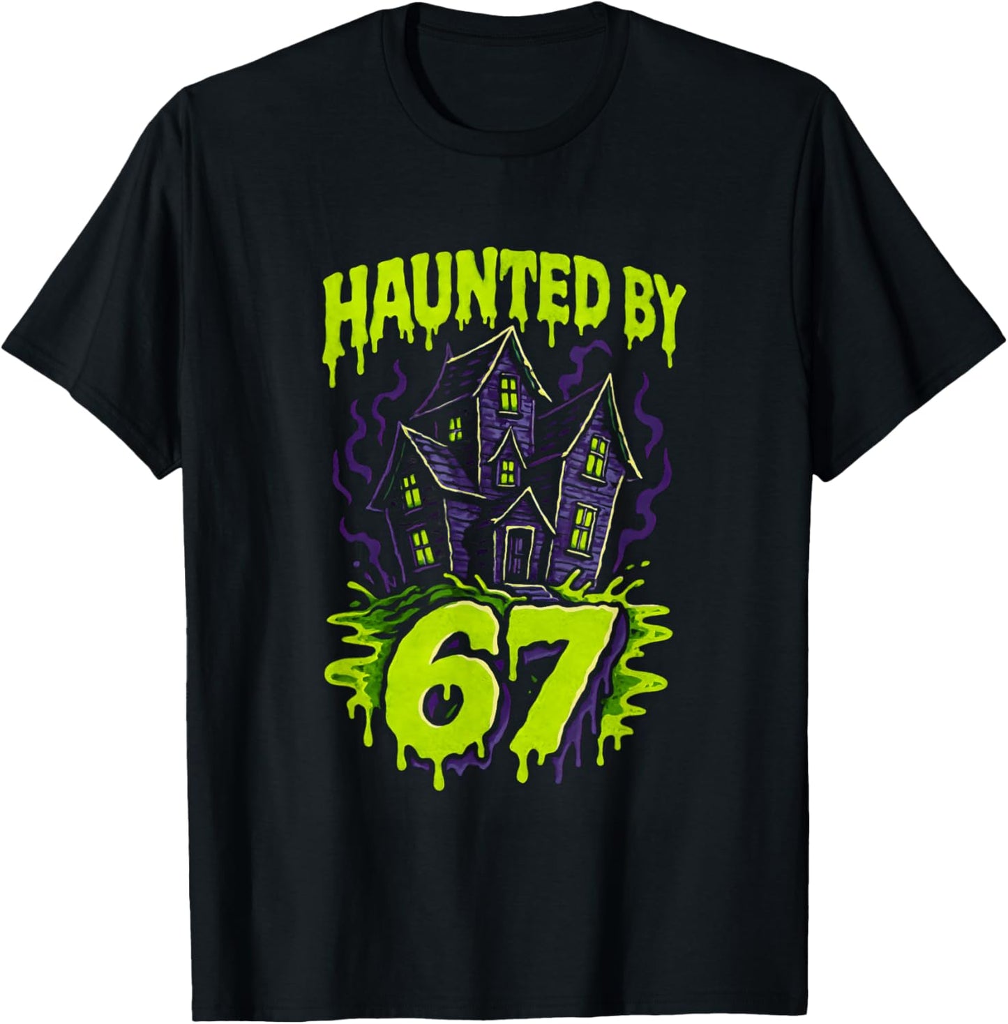 67 Meme Parents Halloween Costume Brain Rot 6-7 Six Seven T-Shirt - T-Shirt | Black